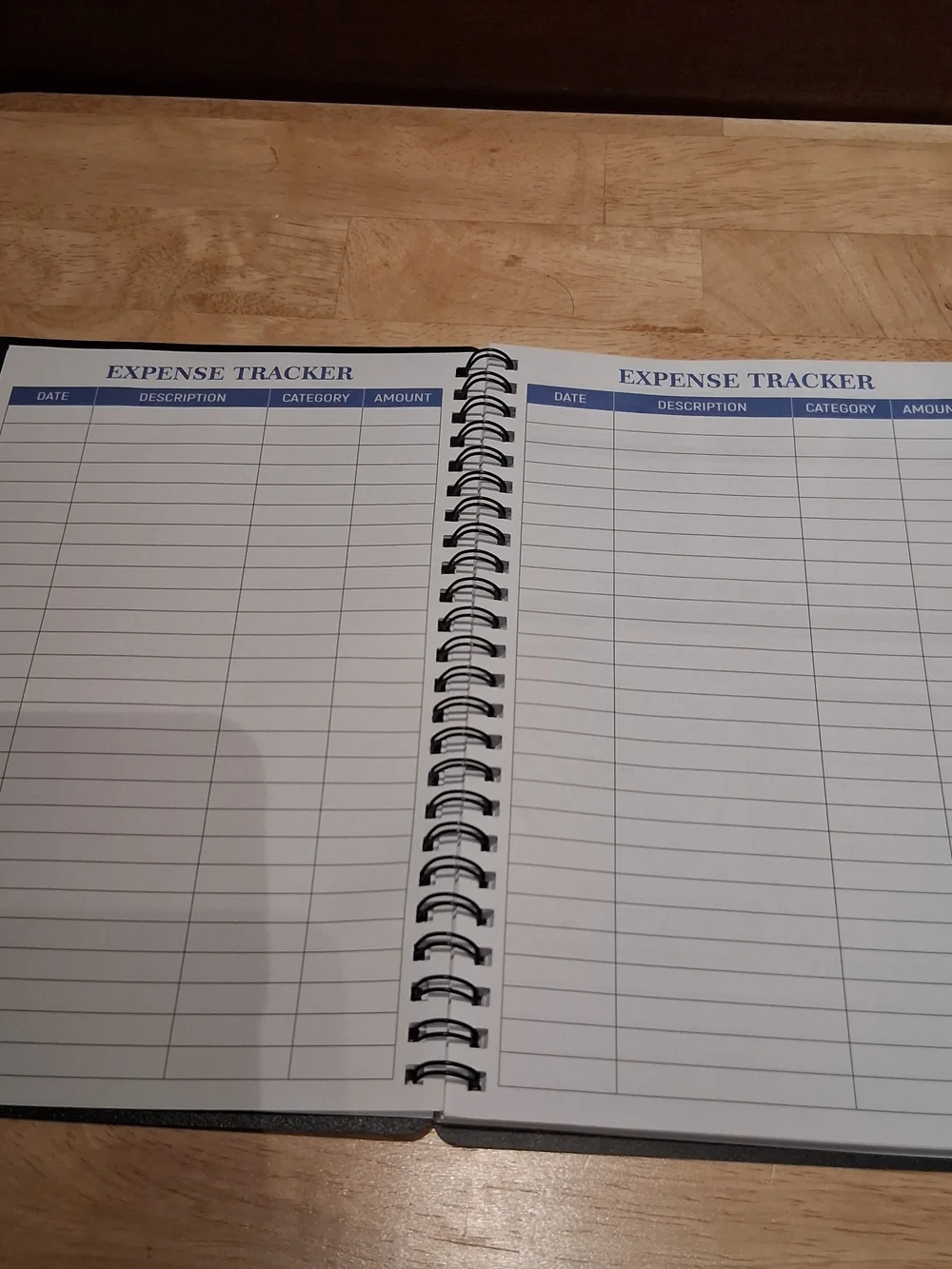 Budget Planner Spiral Notebook - Black